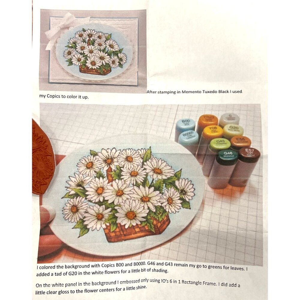 Impression Obsession 2015 UNmounted Rubber Stamp NEW G16052 tara caldwell